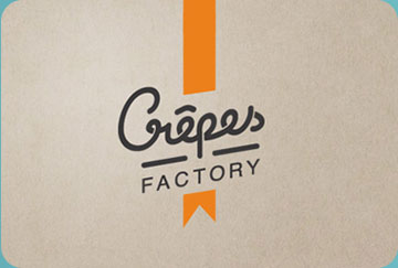 Création de l'identité visuelle de l'enseigne Crêpes Factory