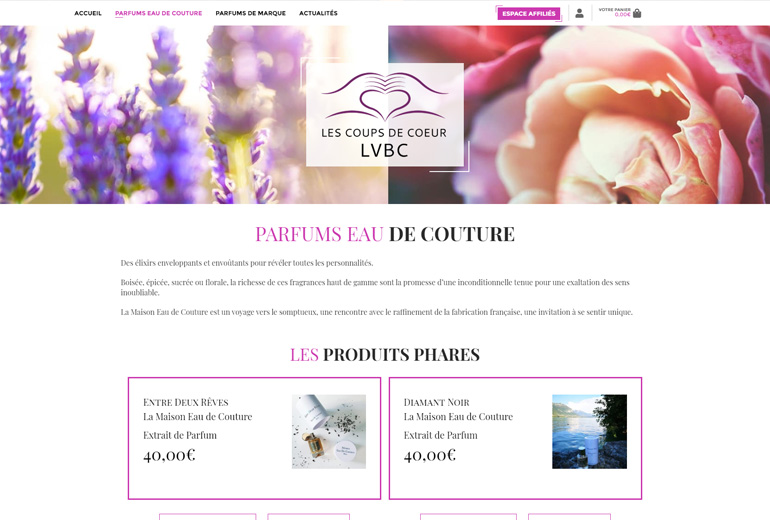 Illustration LVBC : E-Commerce et espace Affiliation